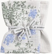 Mušelínové prikrývky z bavlny Plumbago, 2 ks