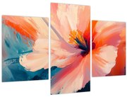 Obraz - Maľovaný kvet (90x60 cm)