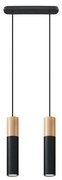 Sollux SL.0633 - Luster na lanku PABLO 2xGU10/40W/230V čierna