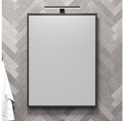 BATH DELUXE 01-060-05-02-00 - Kúpeľňové zrkadlo BORGSTED 60x80 cm čierna