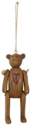 Dekorácia Medvedík so srdcom - 4 * 3 * 10 cm