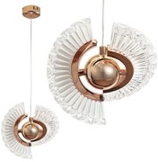 Toolight Toolight, LED stropné svietidlo, 6W, 3000K, LHJ108-2CP, ružové zlato, OSW-60049