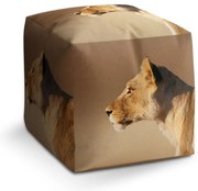 Taburet Cube levica 2, béžová