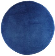 ROUTNER Kúpeľňová predložka UNI COLOR Modrá 10107 - Modrá / Kruh Ø 90 cm 10107