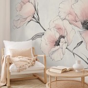 Fototapeta - Kreslený kvet (147x102 cm)