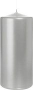 Stĺpcová sviečka GALA 15 cm strieborná