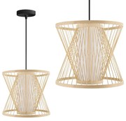 Toolight Toolight, stropné svietidlo 1xE27 APP1577-5C, prírodná hnedá-čierna, OSW-03615