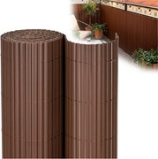 Hnedá PVC balkónová zástena 500x100 cm SPRINGOS GA0245