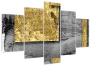 Obraz - Zlaté štvorce N⁰2 (150x105 cm)