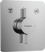Sprchová a vaňová batéria Hansgrohe DuoTurn Q bez podomietkového telesa chróm 75414000