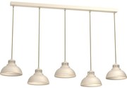 Luster na lanku SVEN 5xE27/15W/230V béžová