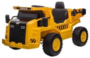 Elektrické autíčko Nakladač CAT 60W/4500 mAh žlto-čierne