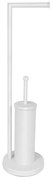 Stojan na WC kefu a toaletný papier Model 104 biely