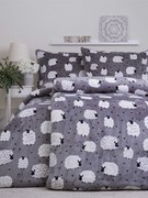 Francúzske obliečky mikroplyš Exclusive – Ovečky 220 × 200 cm, 2ks 70 x 90 cm