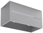 Stropné svietidlo Lobo Maxi, 1x sivé kovové tienidlo