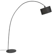 Inteligentná moderná oblúková stojaca lampa čierna vrátane WiFi G95 - Vinossa