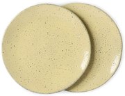 2ks žltý dezertný tanier Gradient Ceramics - Ø 22,5 * 1,5cm