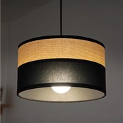 Luster na lanku ALBA 1xE27/15W/230V pr. 25 cm čierna/hnedá