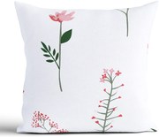 Bavlnená obliečka na vankúš Renforcé 40 × 40 cm - Vlčie maky biele