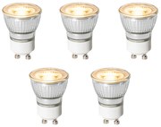 Sada 5 GU10 3-stupňových stmievateľných LED žiaroviek 35 mm 4W 220 lm 2700K