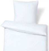 Posteľná bielizeň z bavlny a saténu, biela, štandardná veľkosť