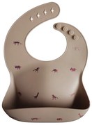 Mushie Silikónový podbradník: Brown Safari