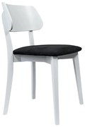 Jedálenská stolička EZRA biela/čierna