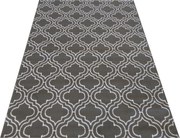 DY Sivo-biely koberec s geometrickým vzorom Soho 01 Rozmer: 80x150 cm