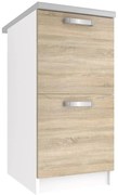 Kuchynská skrinka Belini spodná 40 cm dub sonoma s pracovnou doskou TOR SD2-40/0/WT/DS/0/U