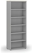 Kancelársky regál PRIMO GRAY, 800 x 420 x 2128 mm, sivá/breza
