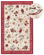 Červený koberec s vianočným motívom s prímesou bavlny 50x80 cm Toy's Delight Red Christmas – Villeroy&amp;Boch