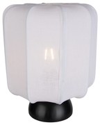 Japandi stolná lampa čierna s bielym tienidlom - Nori