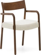 Hnedá/béžová jedálenská stolička Falconera – Kave Home