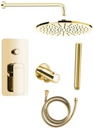 Sapho Sapho, SPY podomietková sprchová súprava s pákovou batériou, otočný prepínač, 2 výstupy, zlato, PY42/17-01