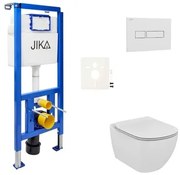 Cenovo zvýhodnený závesný WC set Jika do ľahkých stien / predstenová montáž + WC Ideal Standard Tesi SIKOJSTES1