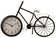 Stolné hodiny Bike, čierna