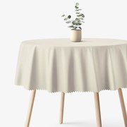 Goldea okrúhly teflónový obrus - prírodný Ø 150 cm
