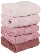 Sada 4 osušiek Rainbow Powder, 70 × 140 cm