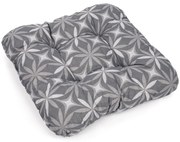 Sedák Kvety sivé, 38 x 38 x 7 cm