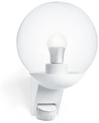 STEINEL 005917- Vonkajšie nástenné svietidlo so senzorom L585S 1xE27/60W biela IP44