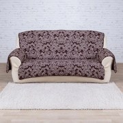 Prikrývky s opierkami čokoládové trojkreslo - sedák 160 cm