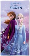 Bavlnená plážová osuška Ľadové kráľovstvo - motív Anna a Elsa - 100% bavlna - 70 x 140 cm