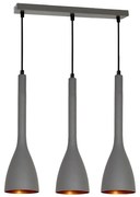 Luster na lanku ALUMI 3xE27/60W/230V