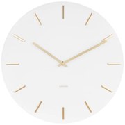 Biele nástenné hodiny Karlsson Charm