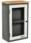 furniture-nabytek.cz - Masívna kúpeľňová nástenná skrinka Pinetown z mangového dreva, lakovaná, viacfarebná – 45×25×65 cm