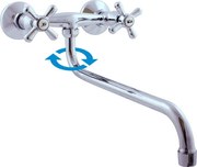 RAV SLEZÁK Morava drezová batéria s otočným ramienkom 100 mm chróm mk101.0/22 MK101.022