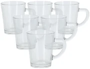 EH 6-dielna sada sklenených šálok na expresso, 70 ml
