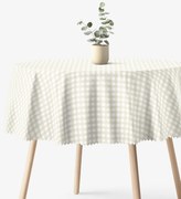 Goldea okrúhly teflónový obrus - béžové kocky Ø 100 cm