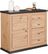 XXXLutz KOMODA, farba duba, tmavosivá, 108/89,5/43 cm Hom`in - Komody - 000003002912