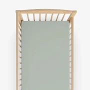 Goldea bavlnená plachta do detské postieľky - šalviovo zelená 60 x 120 cm